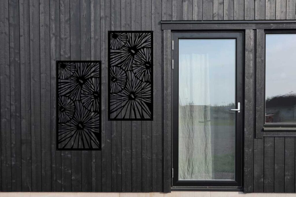 Dekorationsskärm Laserskuren Design WidalDesign Husfasad